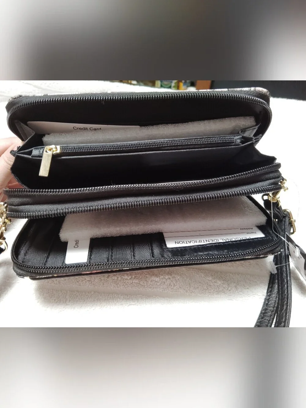 BUENO COLECCION FLORAL & BUTTERFLY 🦋 CROSSBODY BAG - PINK/BLACK /GRAY